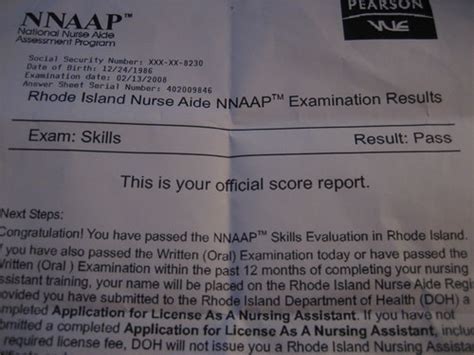 prometric cna test results online.